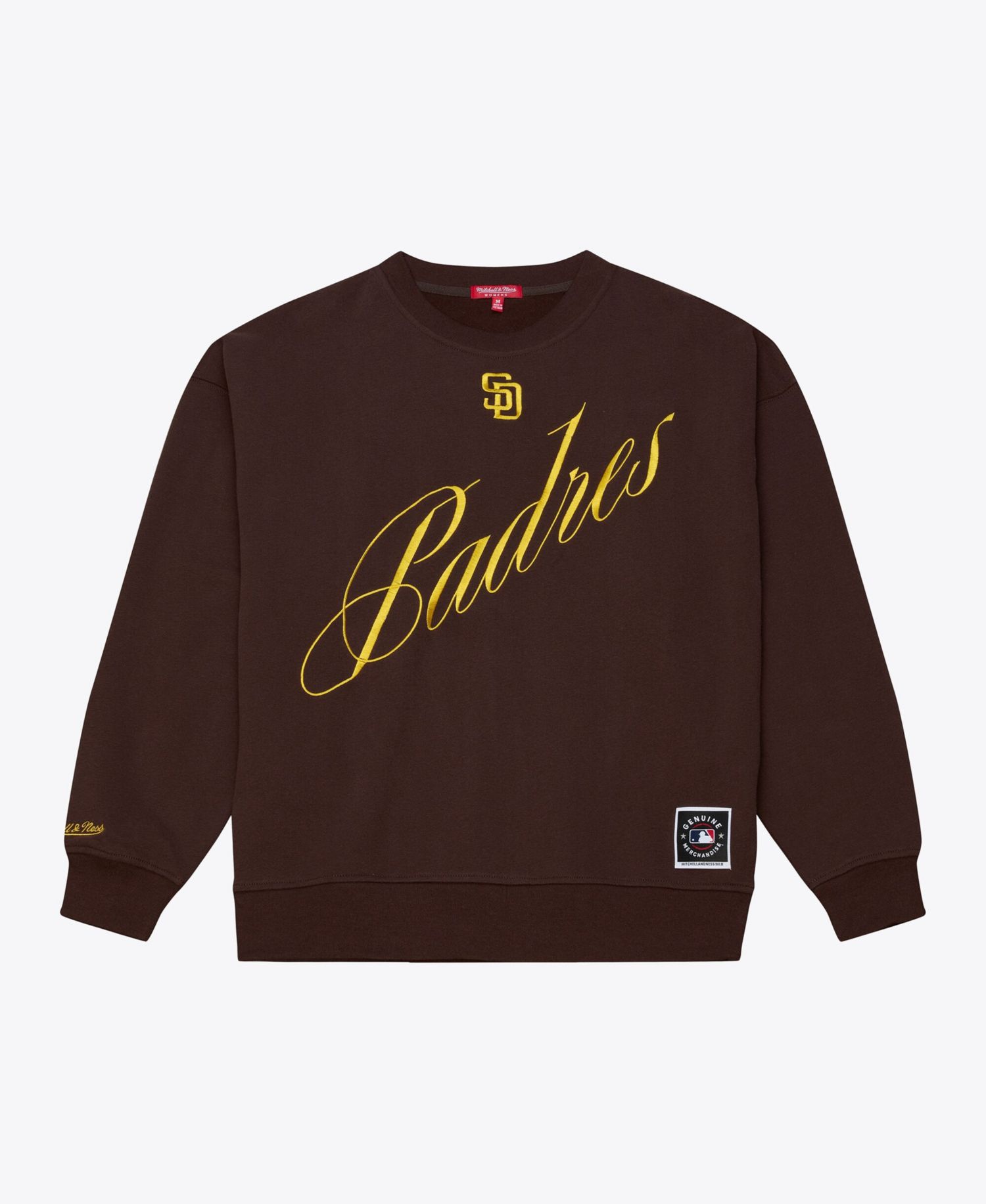 Women's Brown San Diego Padres Script Sweatshirt