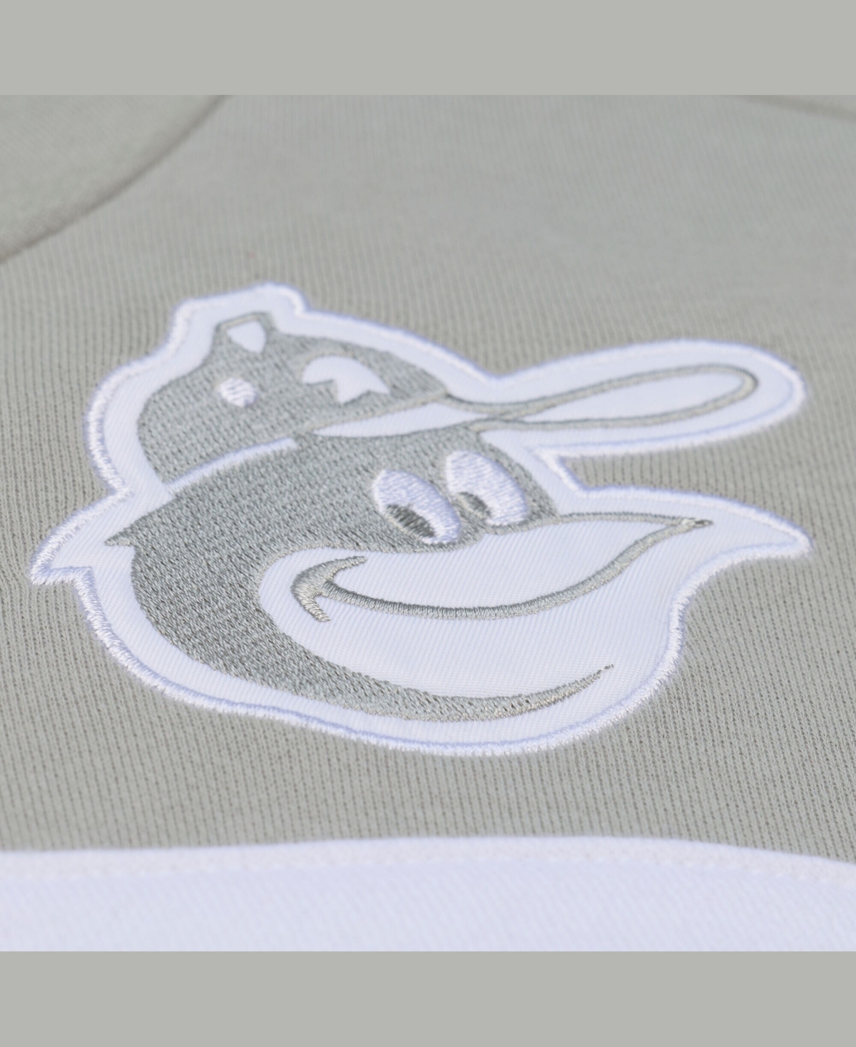 Mitchell & Ness Men's Gray Baltimore Orioles Cooperstown Collection Thunderstorm Head Coach Hoodie