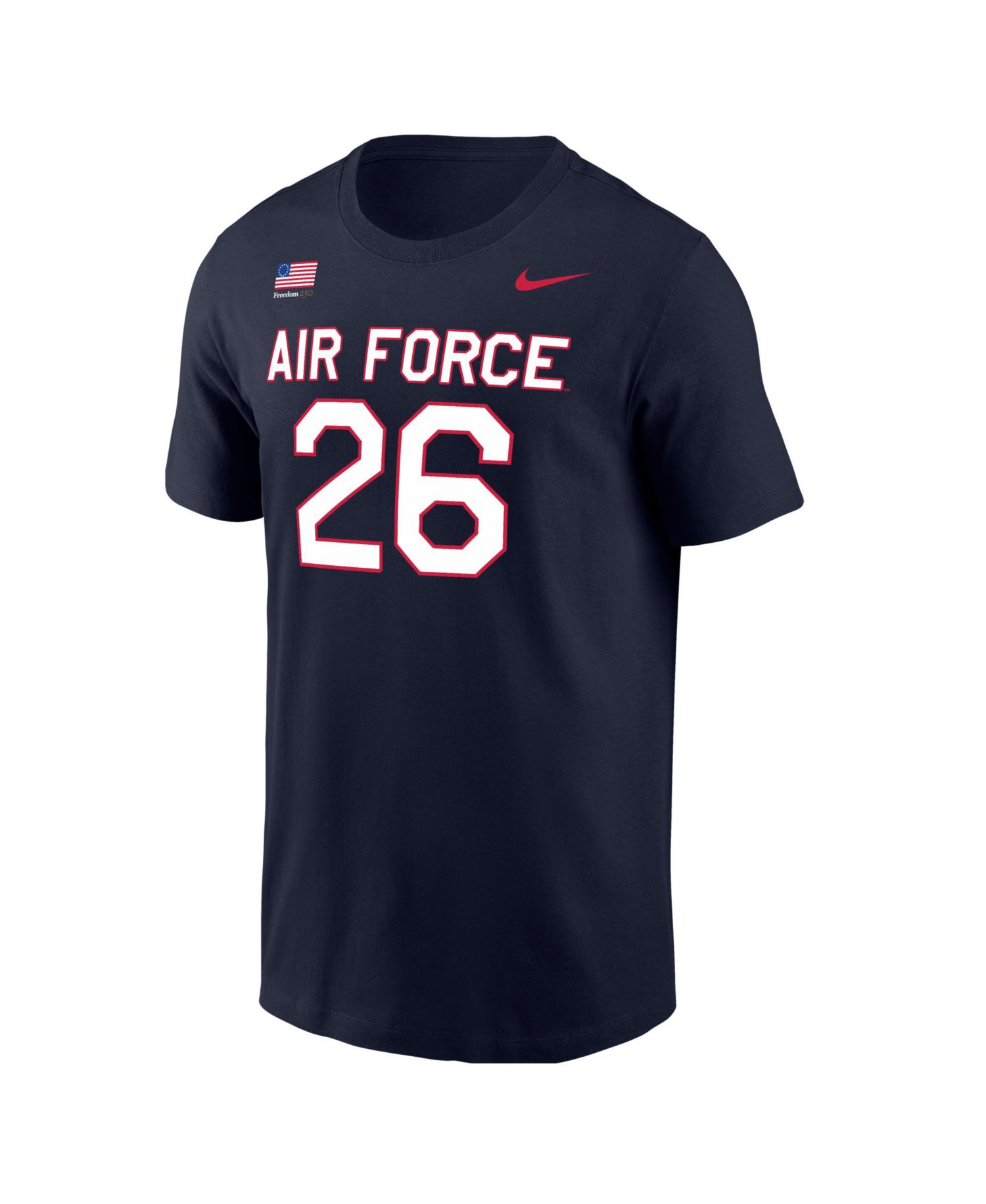Men's Navy Air Force Falcons Freedom 250 T-Shirt
