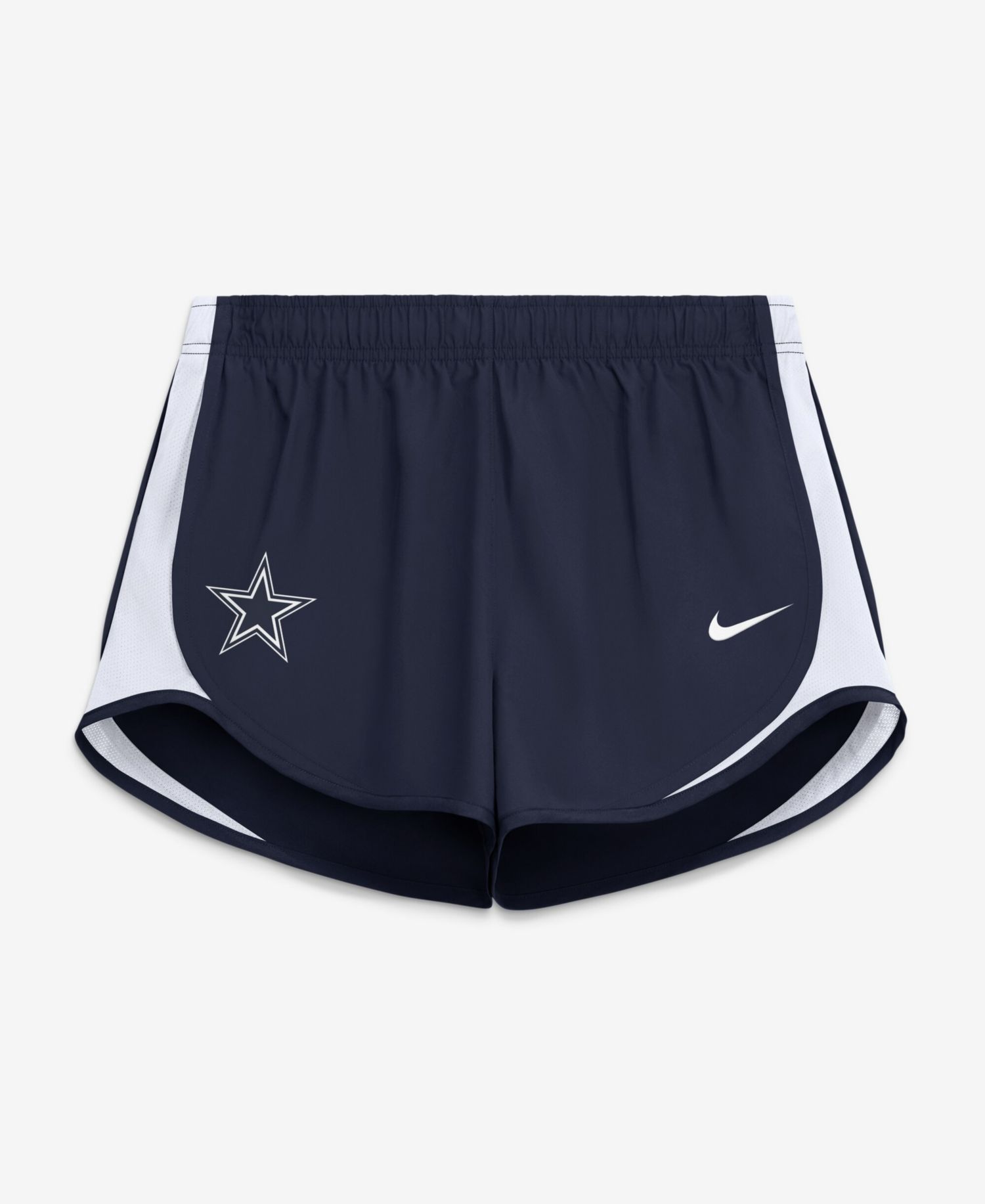 Women's Navy Dallas Cowboys Tempo Mid-Rise Dri-FIT Shorts