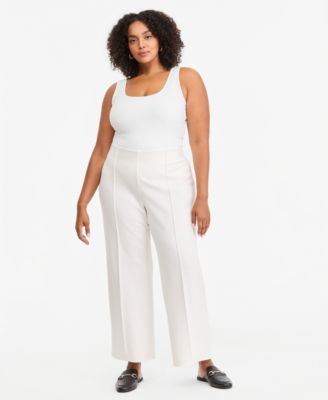 Plus Size Wide-Leg Relaxed-Fit Pants