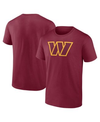 Men's Burgundy Washington Commanders Primary Logo T-Shirt