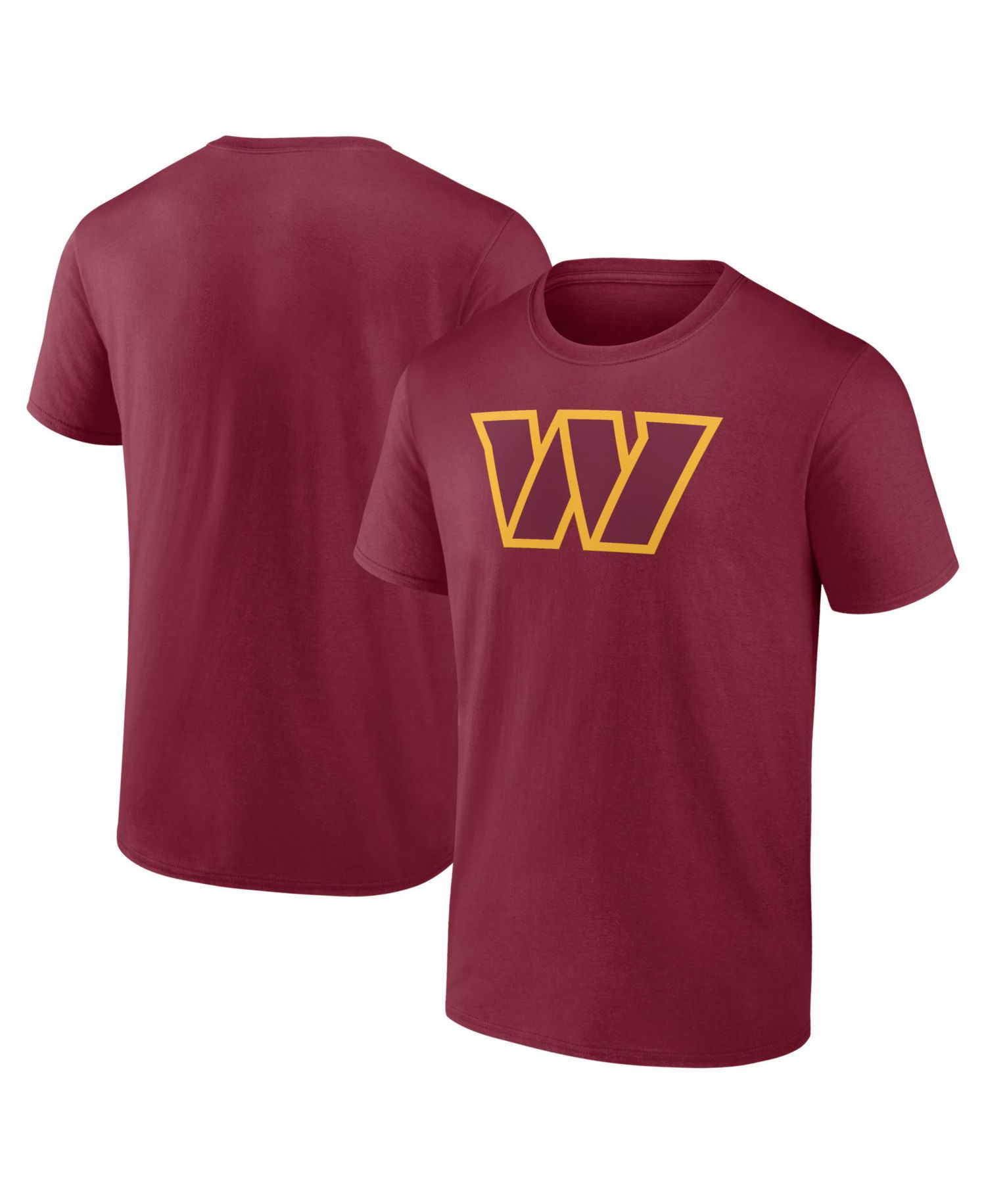 Men's Burgundy Washington Commanders Primary Logo T-Shirt