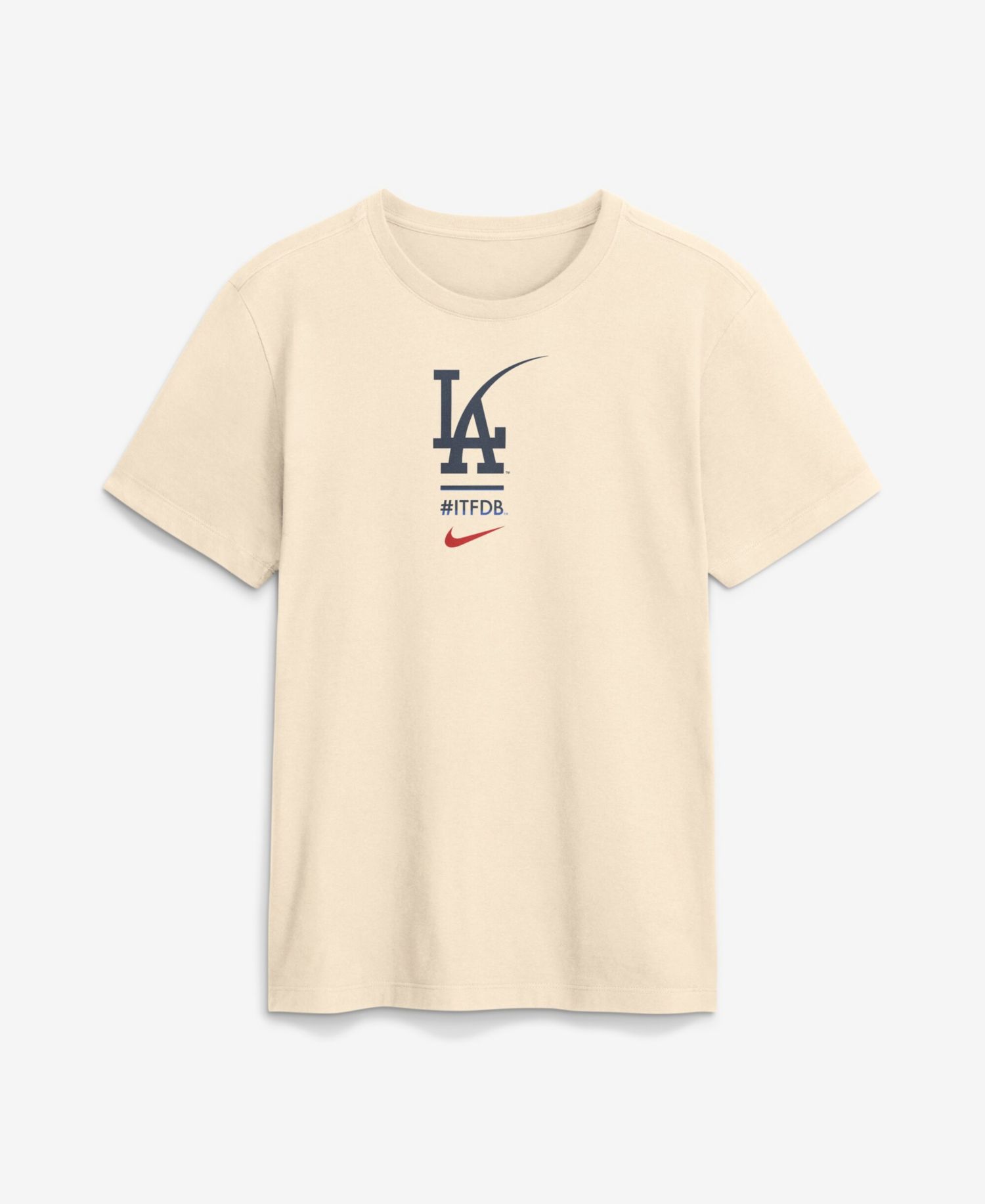 Men's Cream Los Angeles Dodgers City Connect 2-Hit T-Shirt