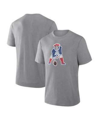 Men's Heather Gray New England Patriots Heritage Tribute Tri-Blend T-Shirt