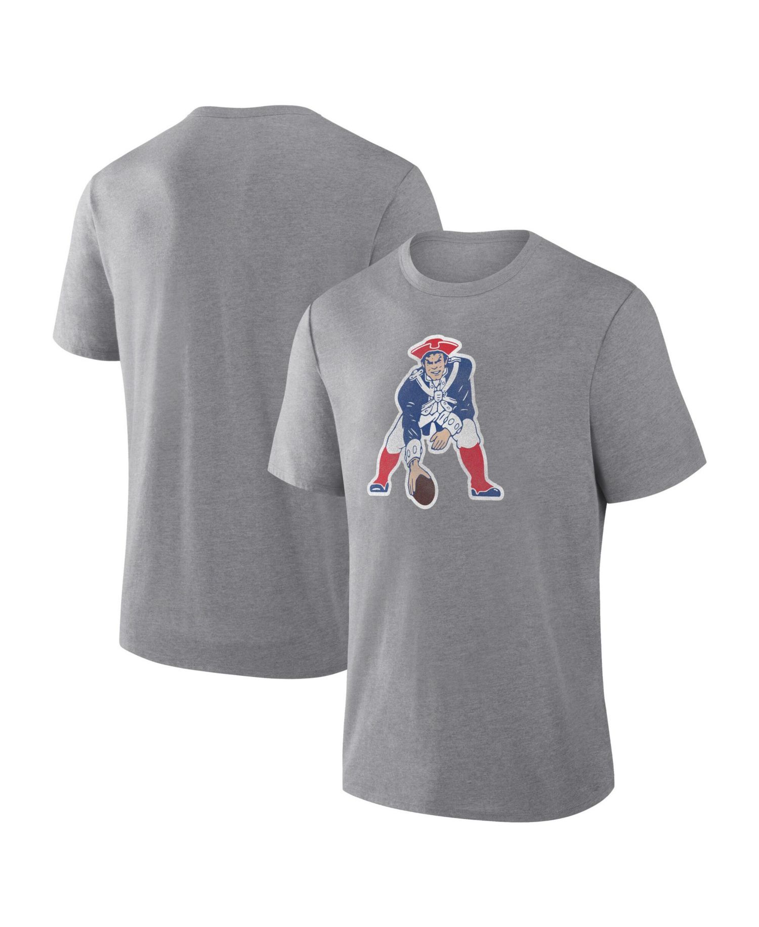 Men's Heather Gray New England Patriots Heritage Tribute Tri-Blend T-Shirt