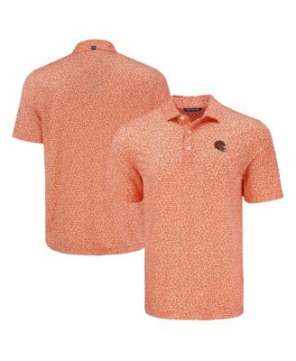 Men's Orange Cincinnati Bengals Pike Eco Flora Print Polo Shirt