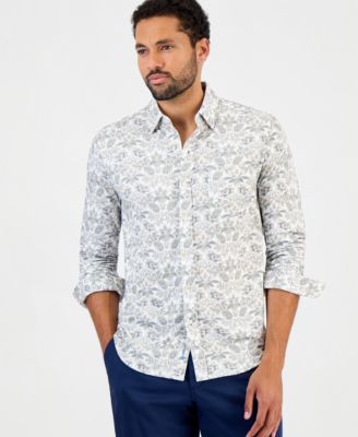 Men's San Lucio Pina Long-Sleeve Classic-Fit Resort Button-Up Shirt