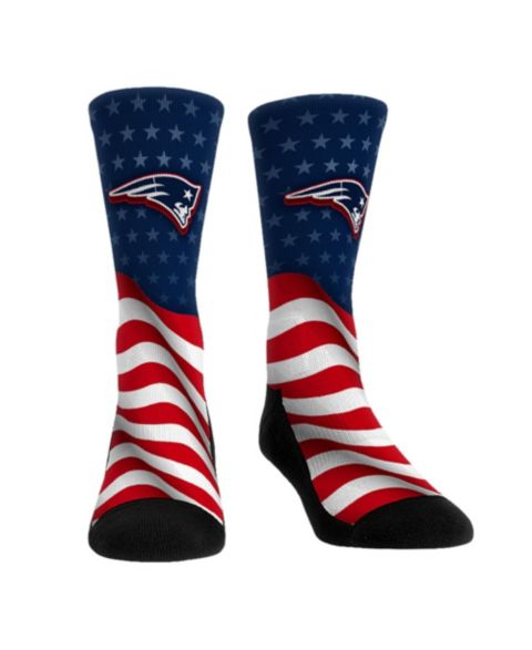 Rock Em Socks Носки New England Patriots Flag, средней высоты — Rock Em