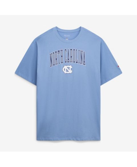 Мужские футболки Champion Carolina Blue North Carolina Tar Heels Big & Tall Arch Over Wordmark