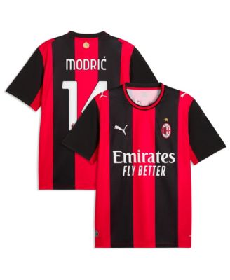 Men's Luka Modric Black/Red AC Milan 2026/27 Home Replica Jersey