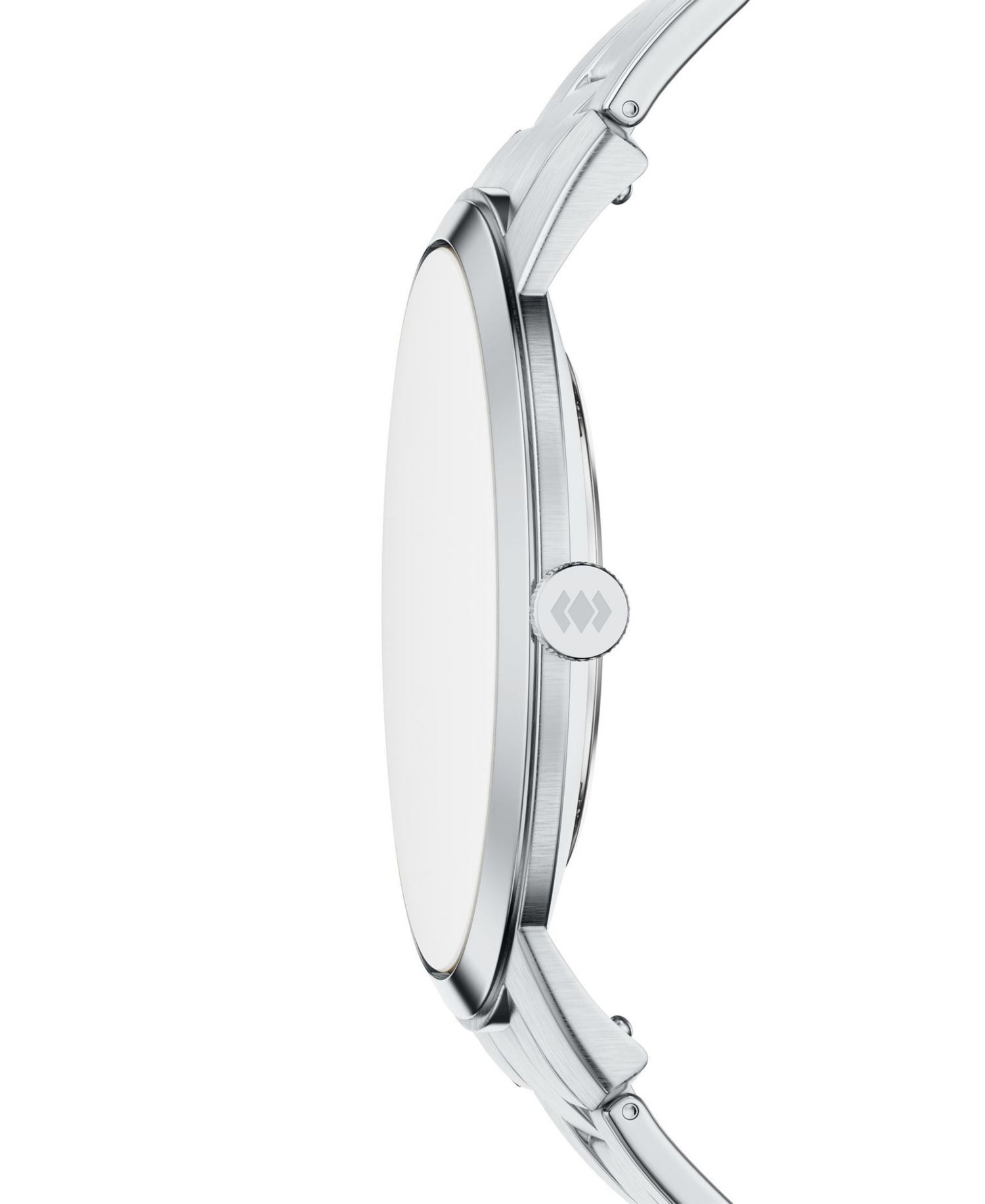 Men's Minimalist Three-Hand Stainless Steel Watch 44mm