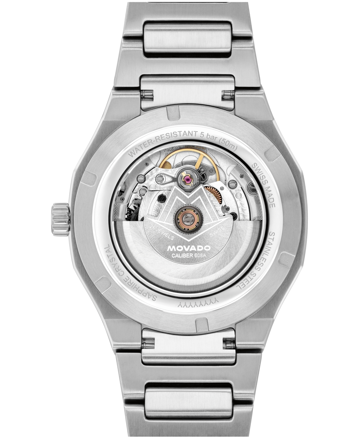 Movado Men's Centurion Swiss Automatic Stainless Steel Watch 40mm
