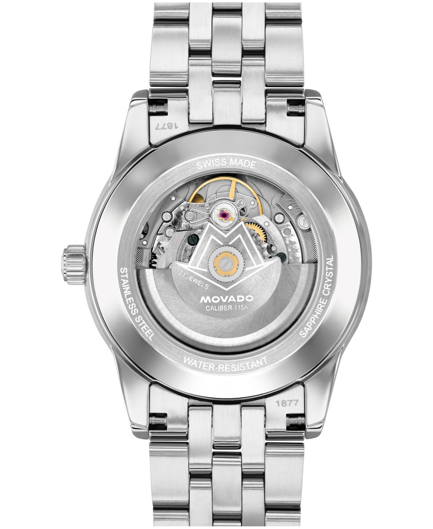 Мужские часы Movado Museum Taga Swiss Automatic Stainless Steel Watch 40mm — фото 3