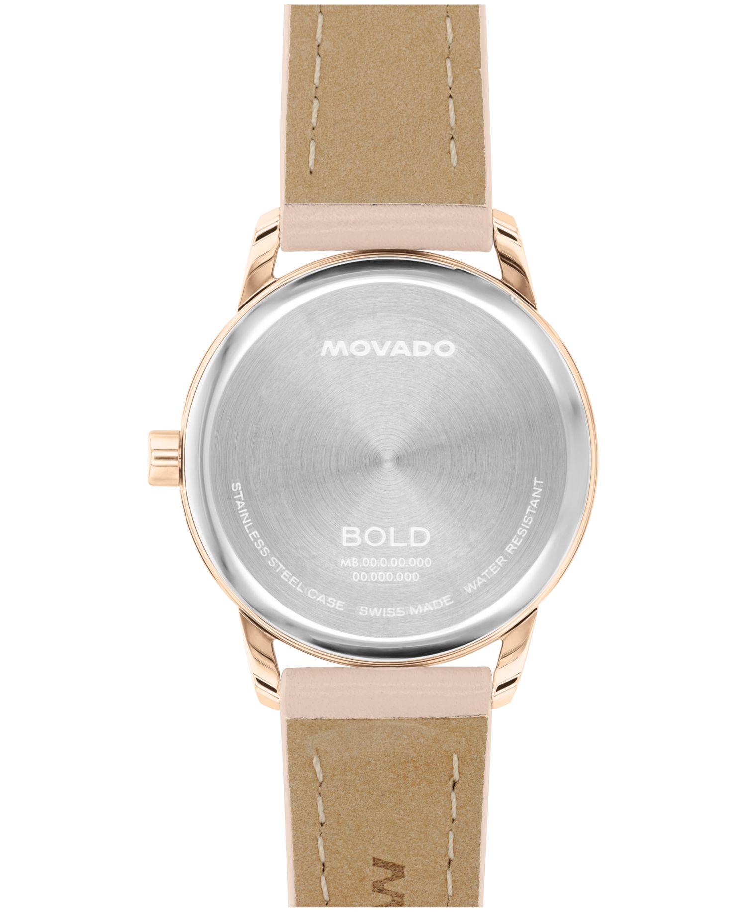 Women's Bold Echo Swiss Quartz Nude Leather Watch 30mm