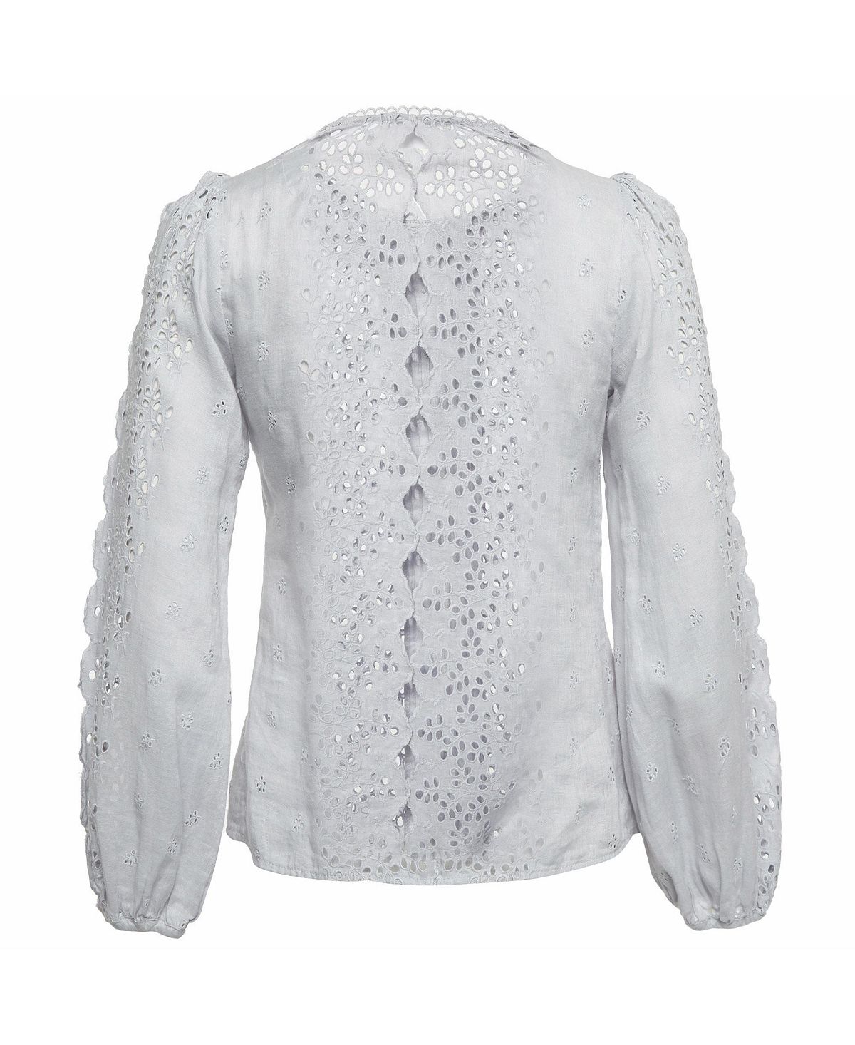 Pre-Owned Zimmermann Women's Iris Broderie Anglaise Linen Blouse view 2 — MAYCSS fashion products