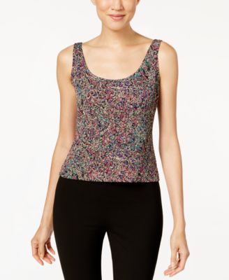 Alex Evenings Glitter Paisley Print Jacket & Shell