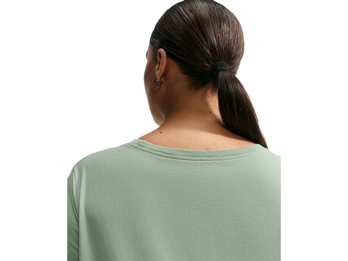 Женская футболка Nike Plus Size Active Sportswear Essentials Short-Sleeve Logo, цвет: Белый — фото 5