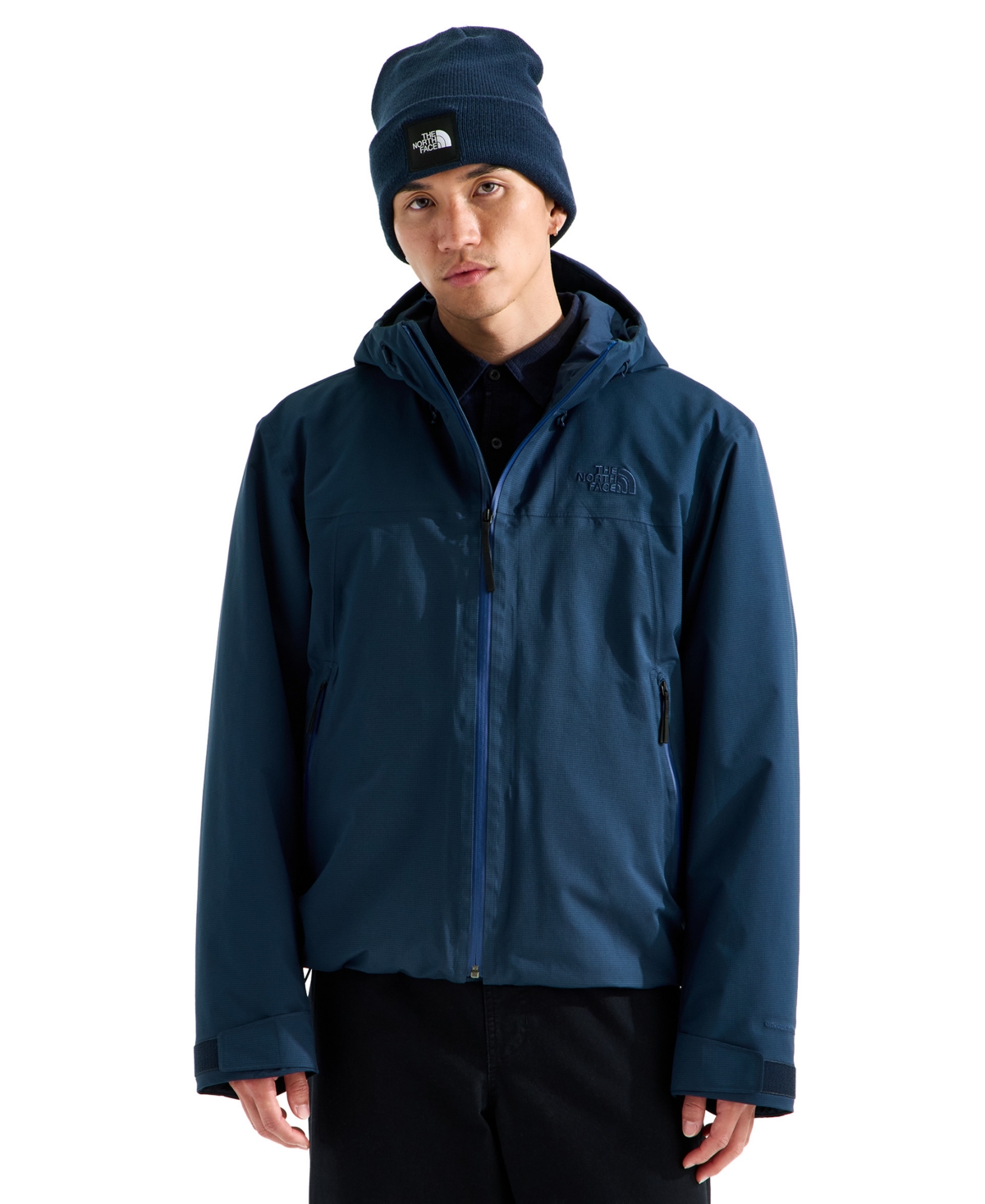 The North Face Men’s TNF™ Range LT Hooded Waterproof Jacket (Size: Medium): Summit Navy