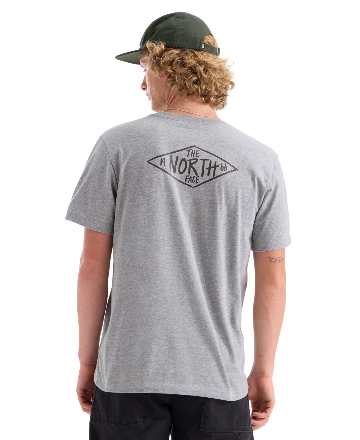 The North Face Men’s Evolution TNF™ Diamond Regular Short-Sleeve T-Shirt (Size: Large): Pale Grey Heather