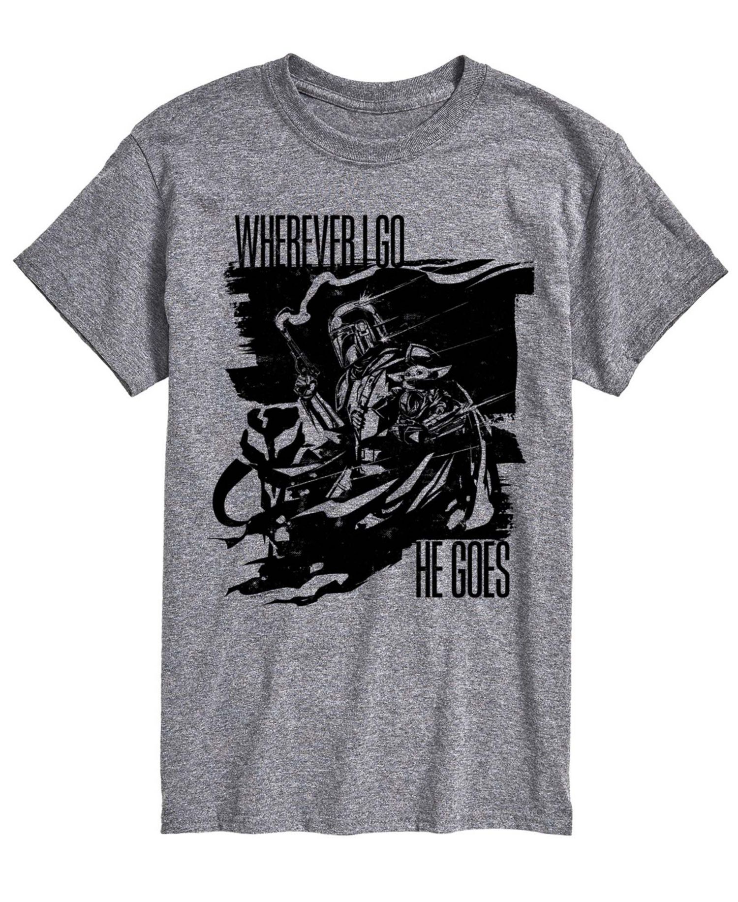 Men's The Mandalorian & Grogu Wherever I Go Graphic T-Shirt