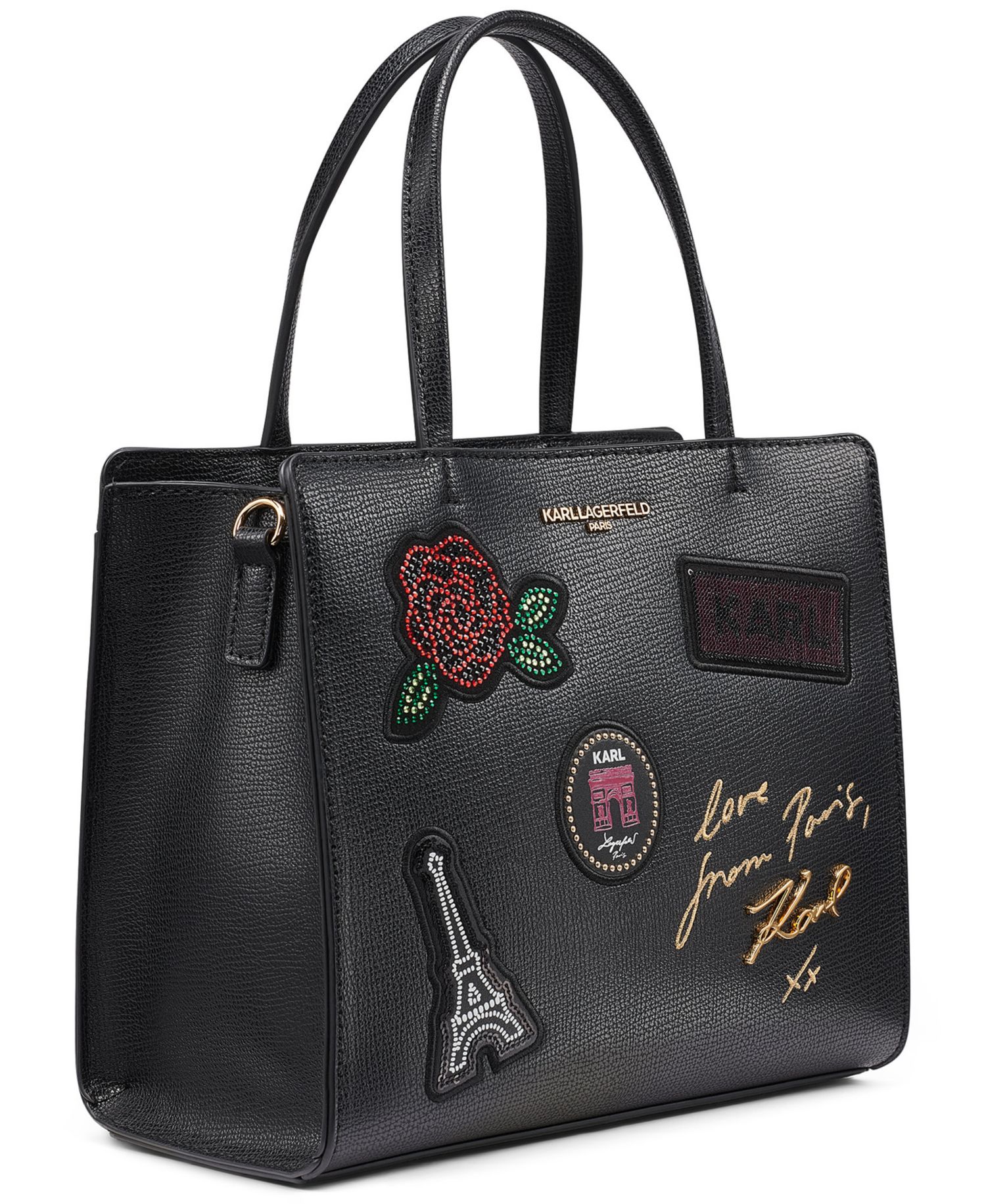 Maybelle Logo Print Small Satchel Handbag