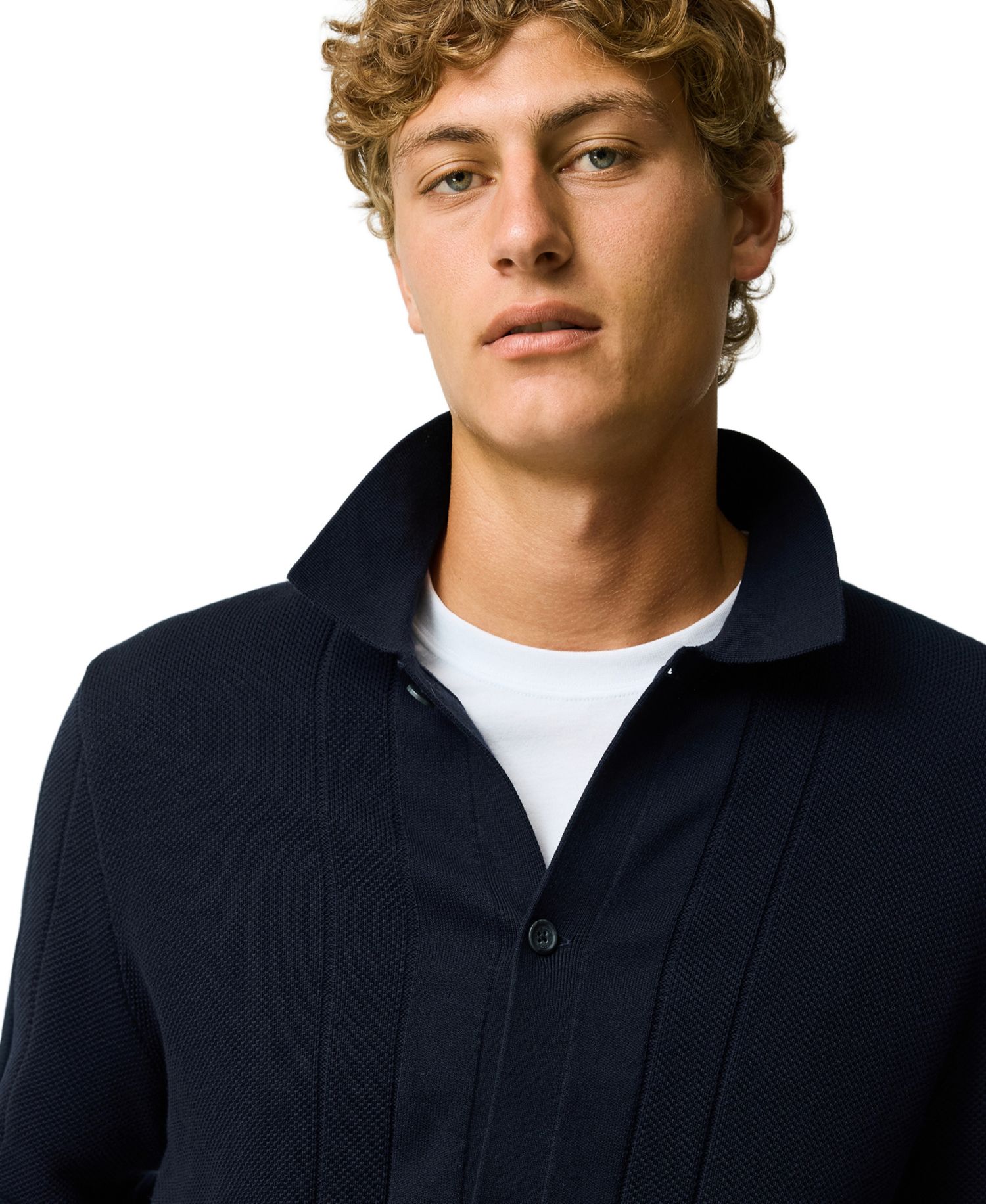 Men's Quinns Flat Long-Sleeve Knit Sweater