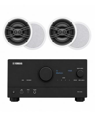 RX-V4A 5.2-Channel 80W Voice Control Compatible AV Receiver with In-Ceiling Speakers