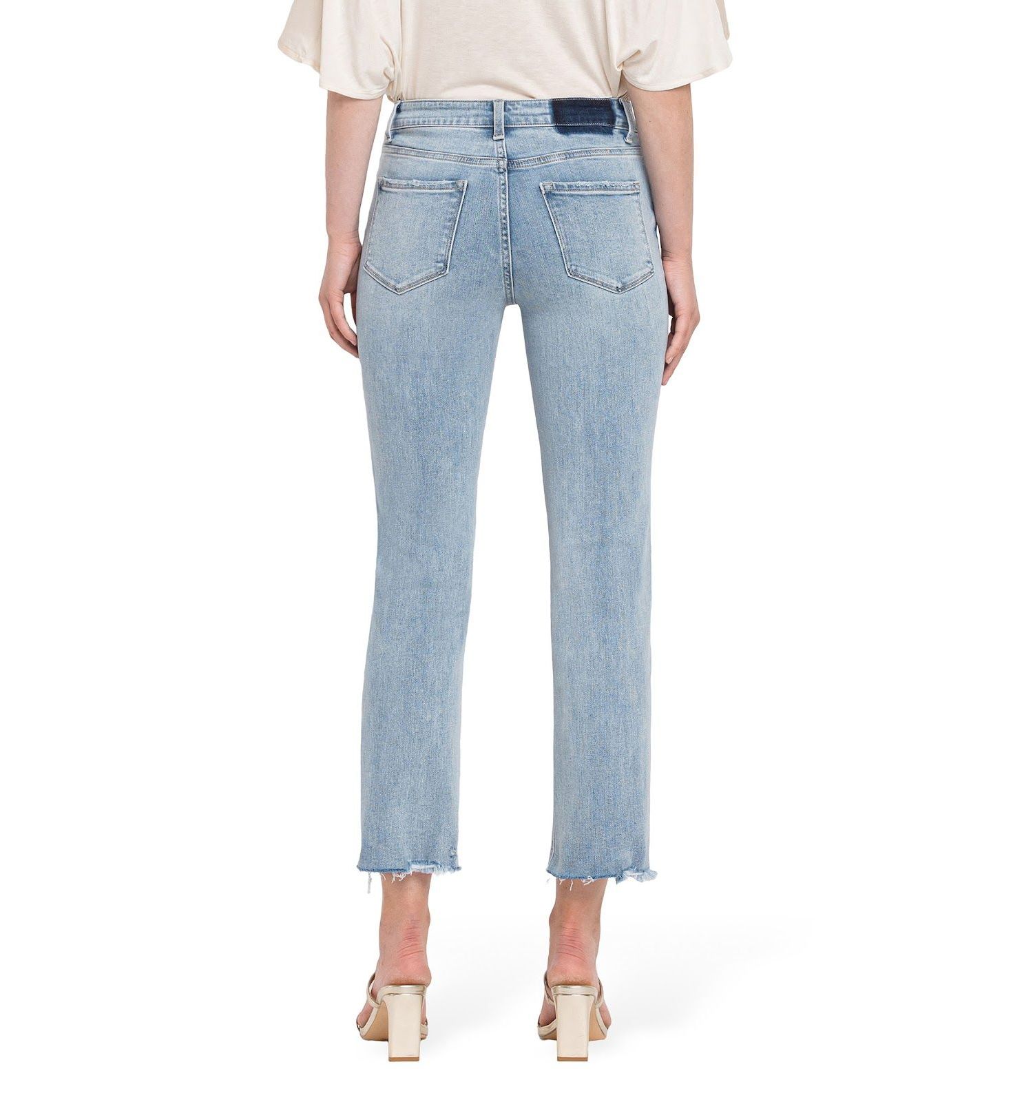 Women's High Rise Crop Straight Jeans
