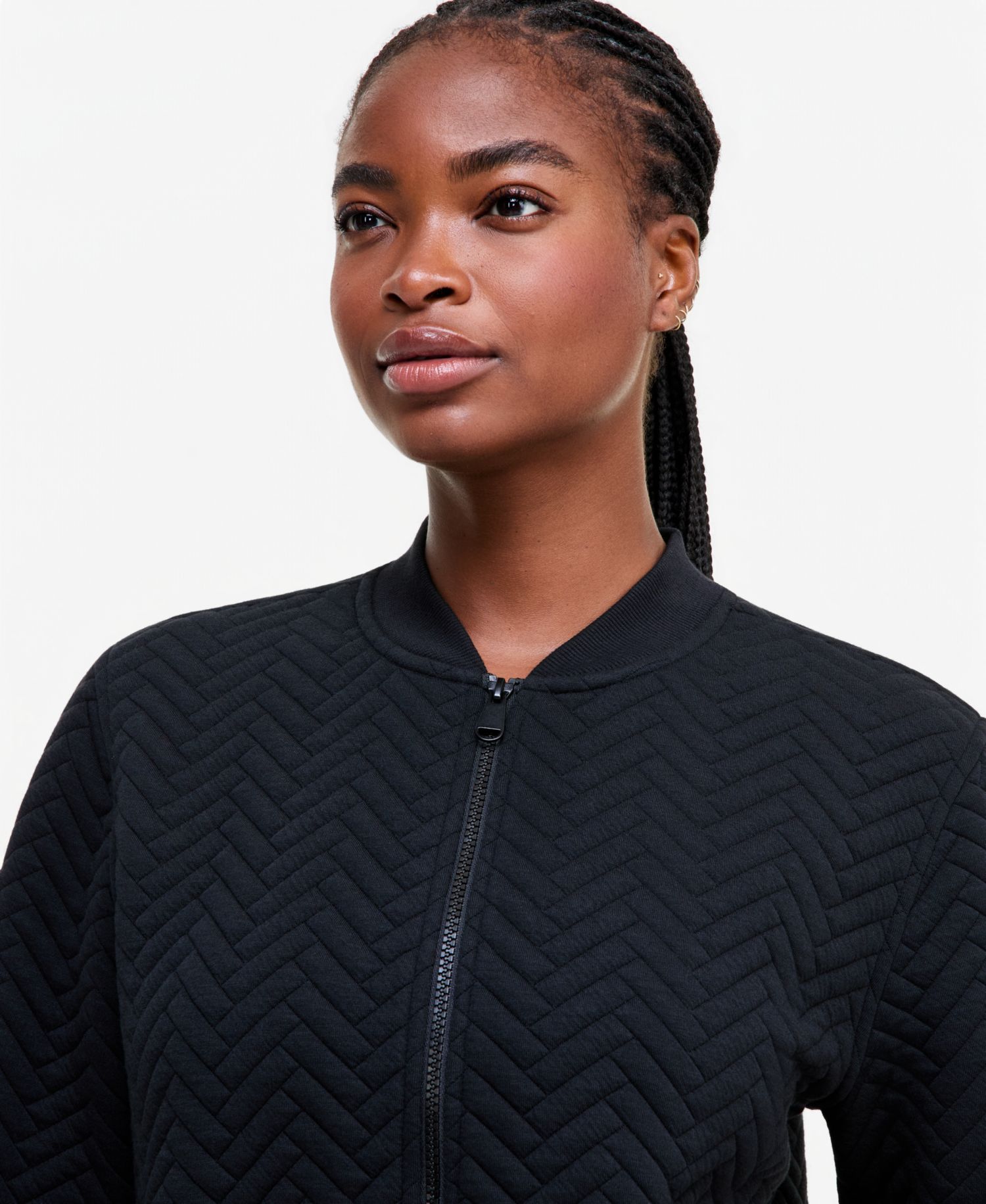 Women's Quilted Bomber Jacket