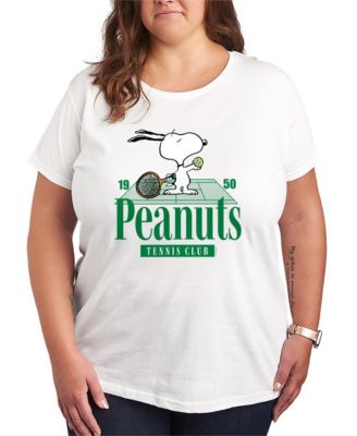 Plus Size Peanuts Snoopy Tennis Club Graphic T-Shirt