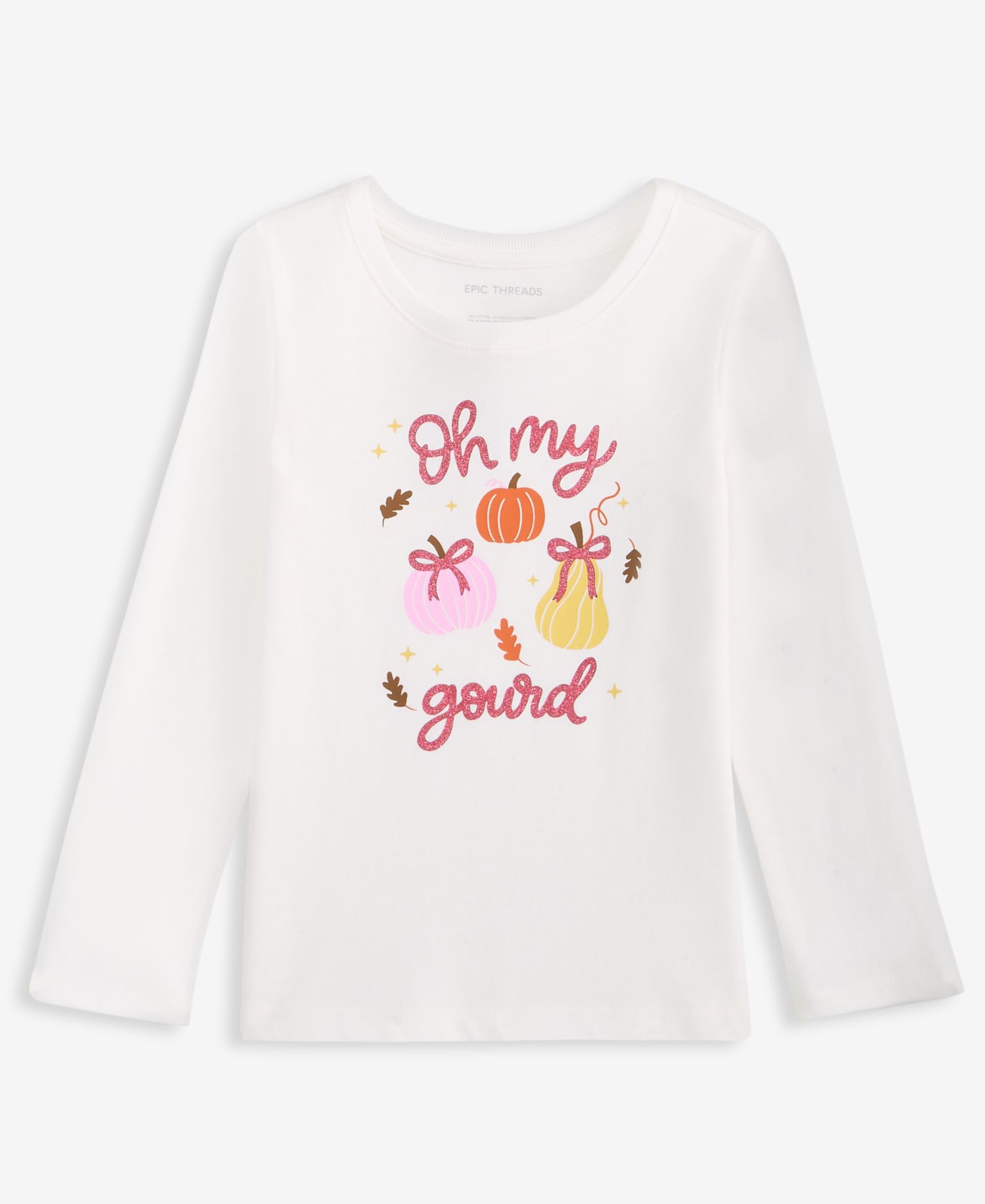 Toddler Girls' 12M-5T Long-Sleeve Oh My Gourd T-Shirt