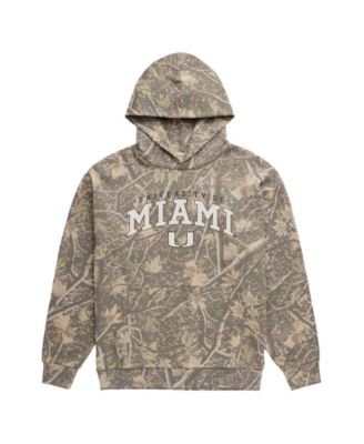 Men's Camo Miami Hurricanes Back Bay Fleece Hoodie