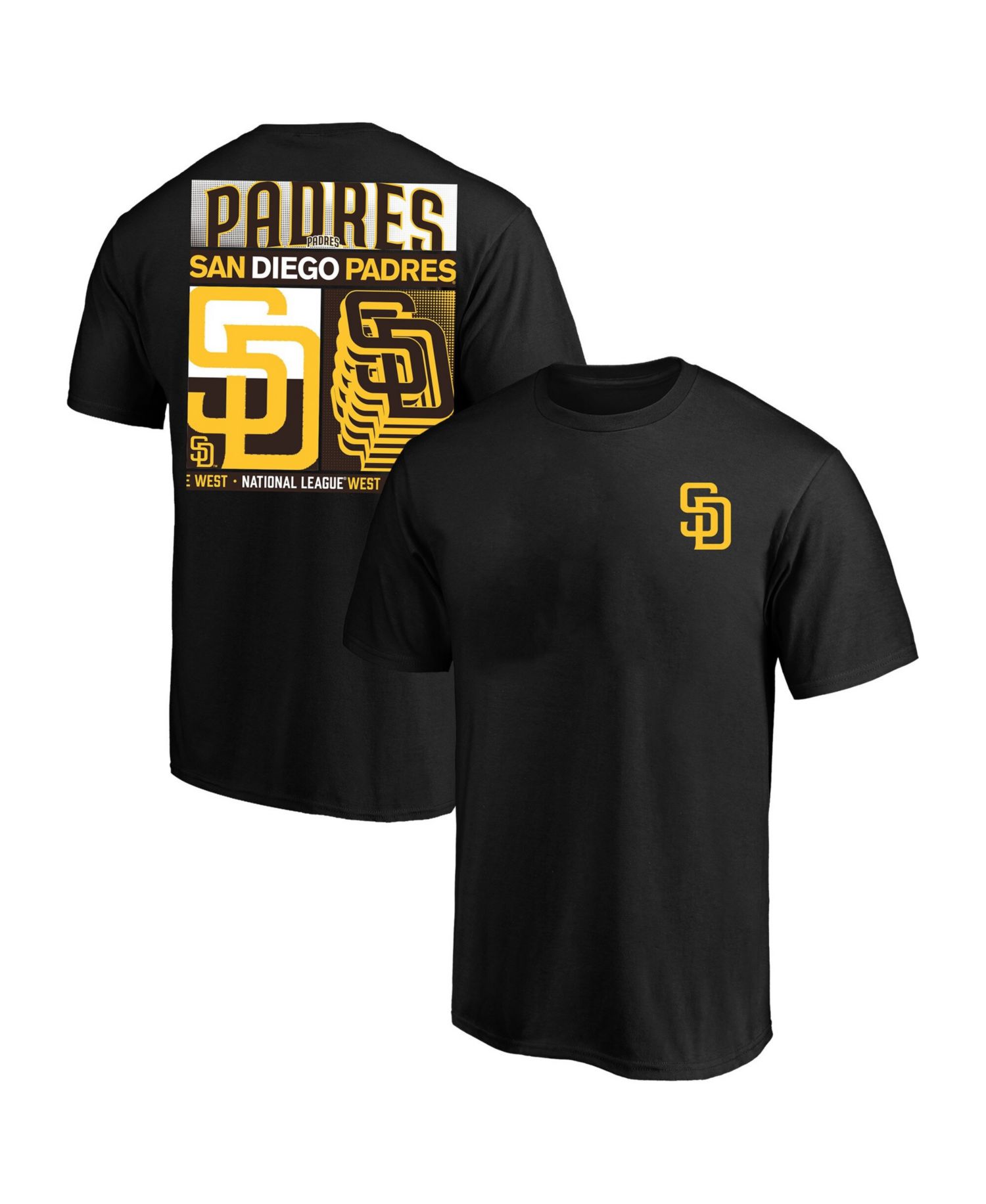 Men's Profile Black San Diego Padres Big & Tall Two-Sided Graphic T-Shirt