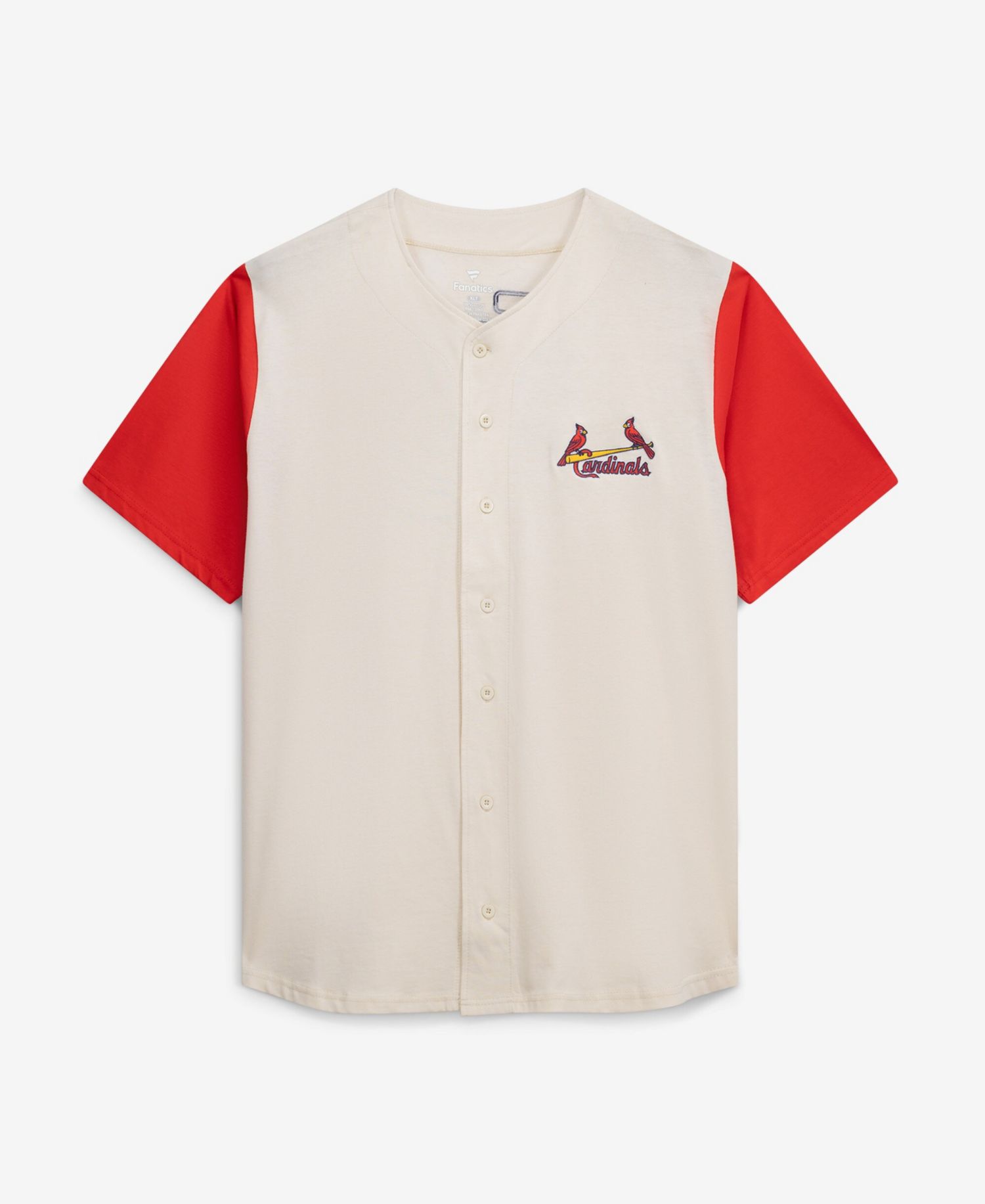 Men's Profile Cream St. Louis Cardinals Big & Tall Full-Button Jersey