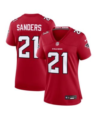 Women's Deion Sanders Red Atlanta Falcons Retired Player Game Jersey