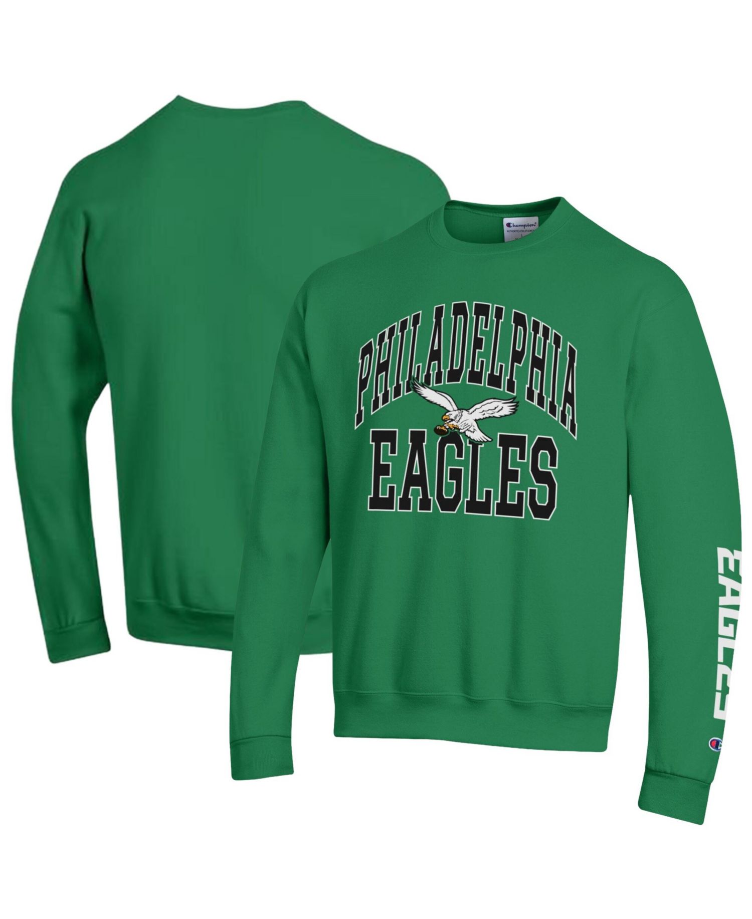 Men's Kelly Green Philadelphia Eagles Power Blend Fleece Sweatshirt
