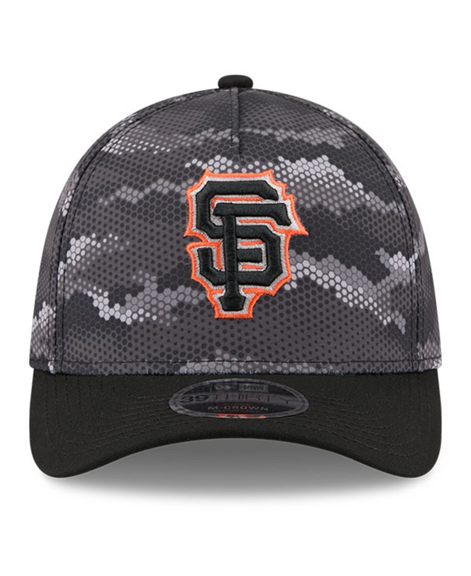 Men's Black San Francisco Giants Camo 39THIRTY A-Frame Flex Hat