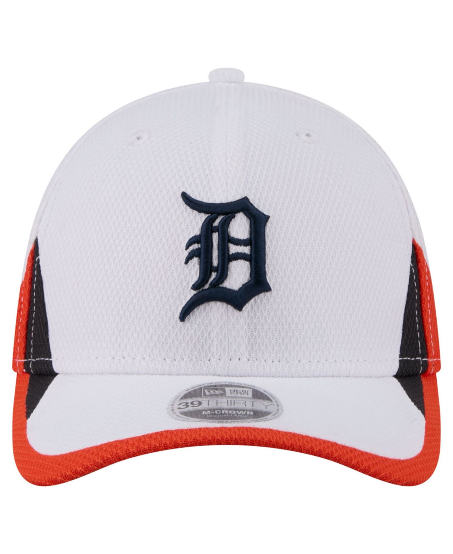 Мужская кепка New Era White Detroit Tigers Cut n Sew 39THIRTY Flex Hat — фото 2