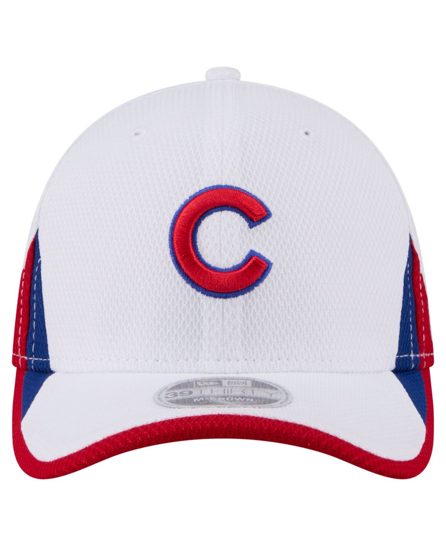 Мужская кепка New Era White Chicago Cubs Cut n Sew 39THIRTY Flex Hat — фото 2