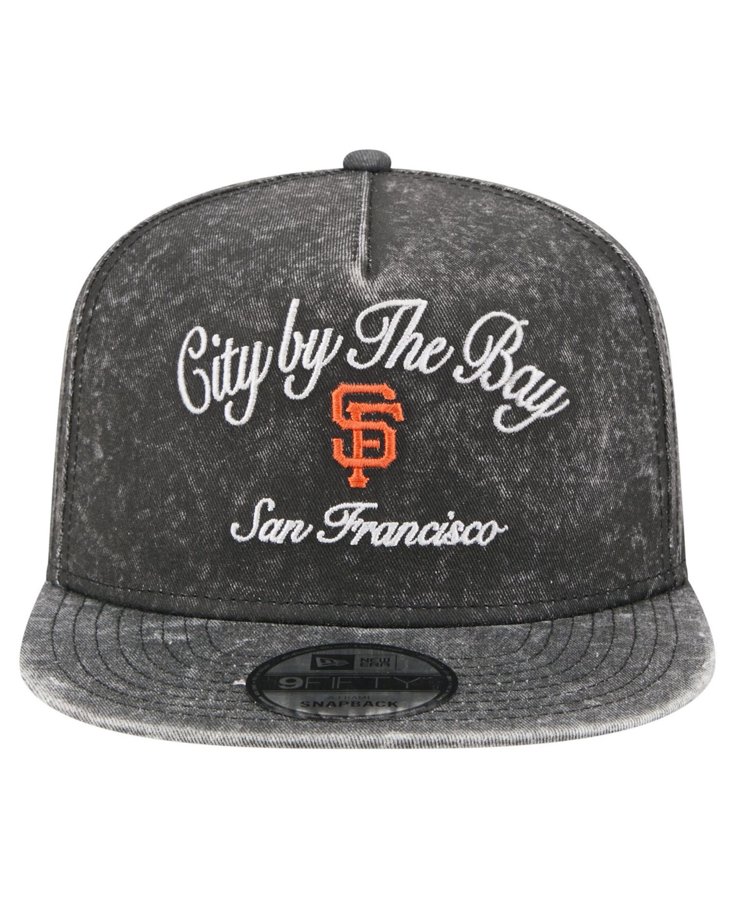 Men's Black San Francisco Giants City Slogan A-Frame 9FIFTY Snapback Hat