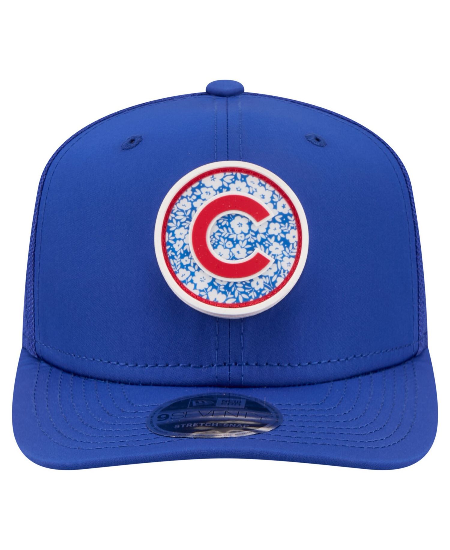 Men's Royal Chicago Cubs Floral Patch 9SEVENTY Adjustable Hat