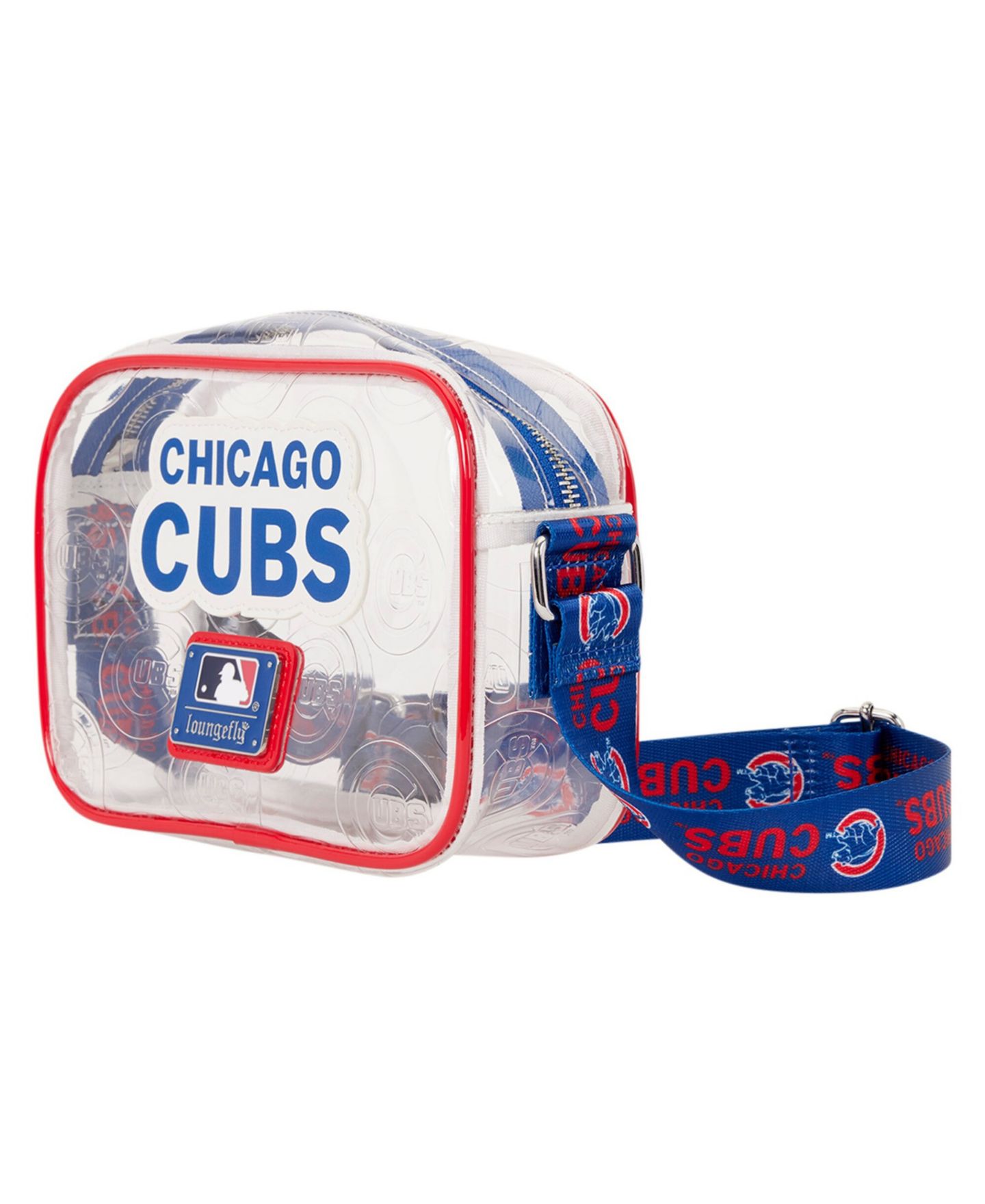 Женская сумка Loungefly Chicago Cubs Clear All Over Logo Crossbody — фото 2