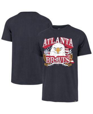 Men's Navy Atlanta Braves Americana Eagle T-Shirt