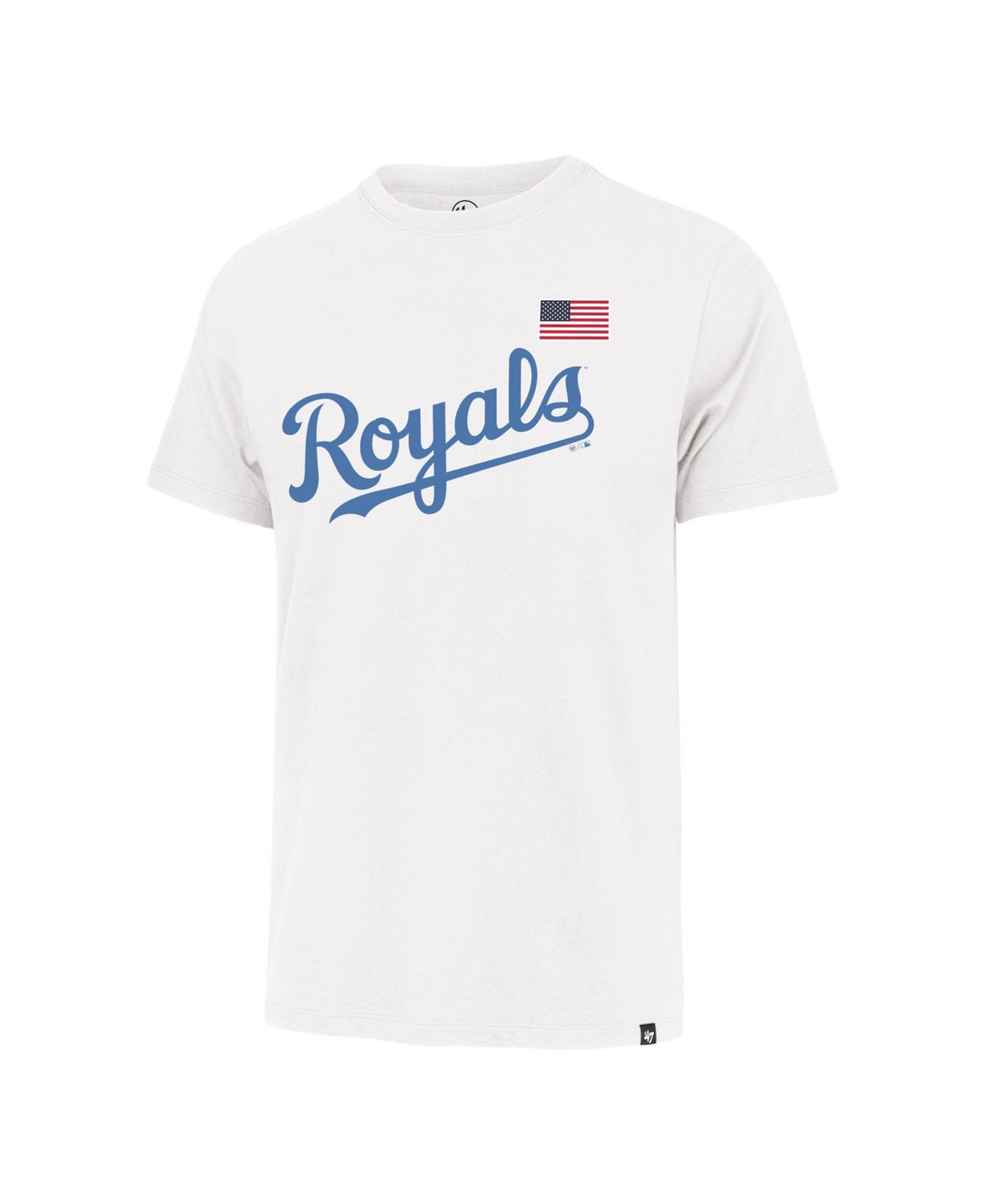 Men's White Kansas City Royals Heritage U.S. Flag T-Shirt
