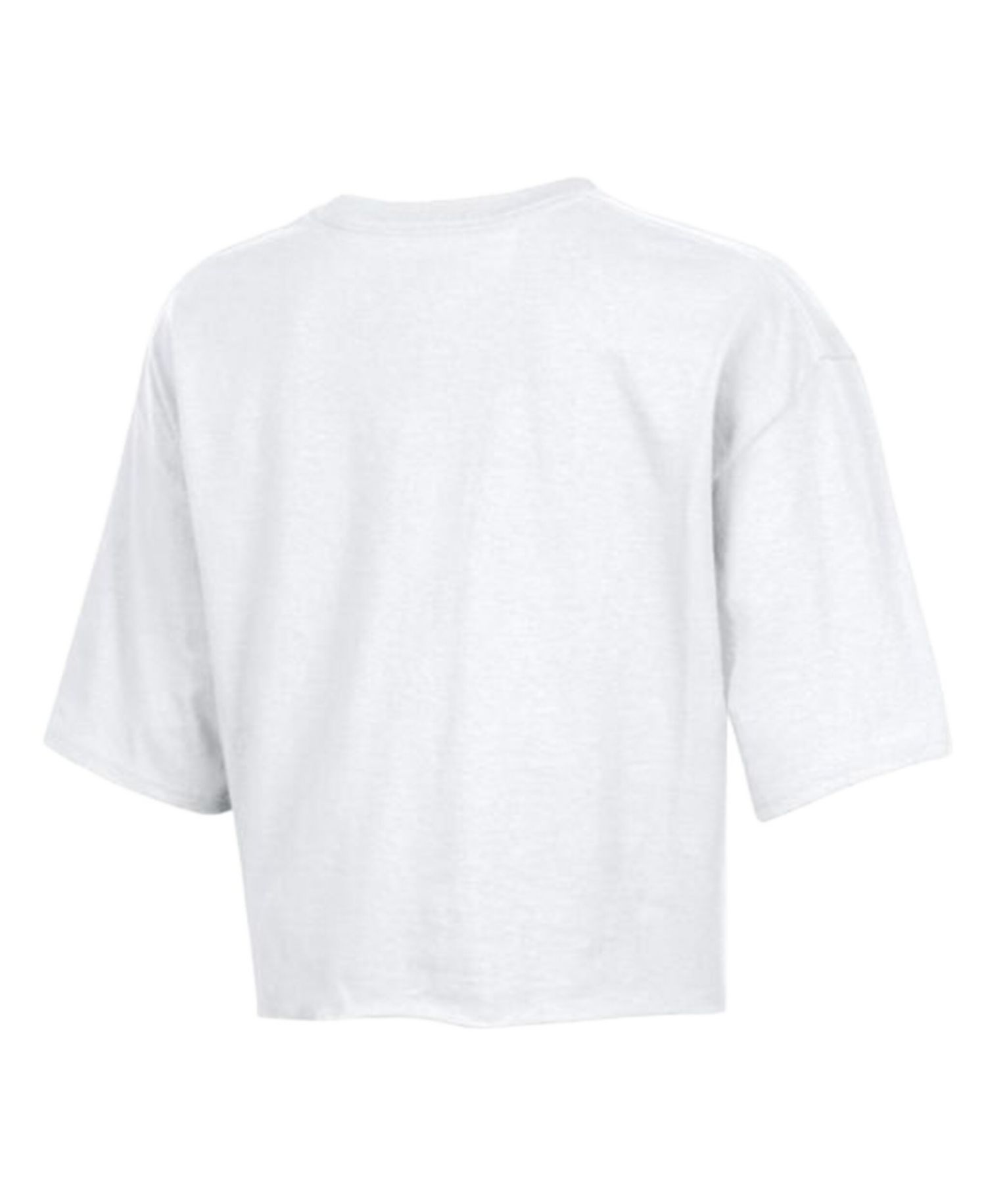 Women's White Los Angeles Dodgers Boyfriend Cropped Americana T-Shirt