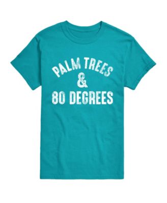 Men's Instant Message Palm Trees And 80 Degrees Graphic T-Shirt