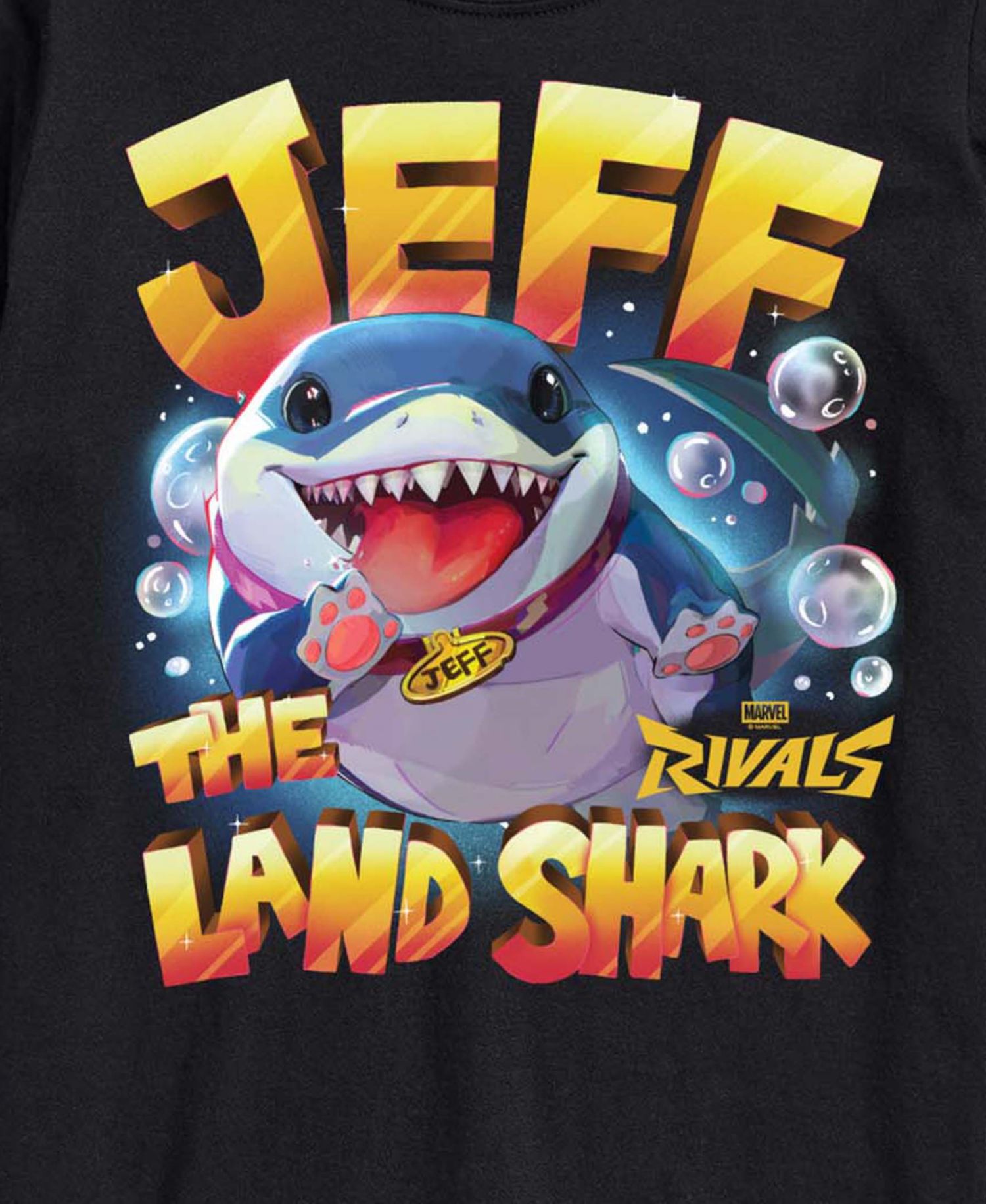 Men's Marvel Rivals Jeff The Landshark Graphic T-Shirt