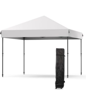 Canopy Tent - 10x10 Feet Pop Up Outdoor Instant Tent, Commercial Instant Shelter, 3 Adjustable Heights, Wheeled Bag, Portable for Patio, Deck
