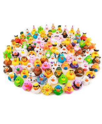 Character Ducks 100-Piece Bath Toy Party Favors, Ages 3+